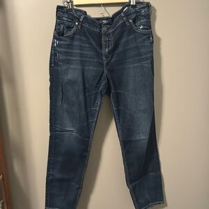 Silver Avery skinny ankle